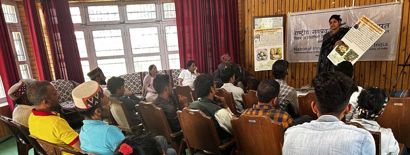 Verification of plant protection practices in Manhara village, Himachal Pradesh.