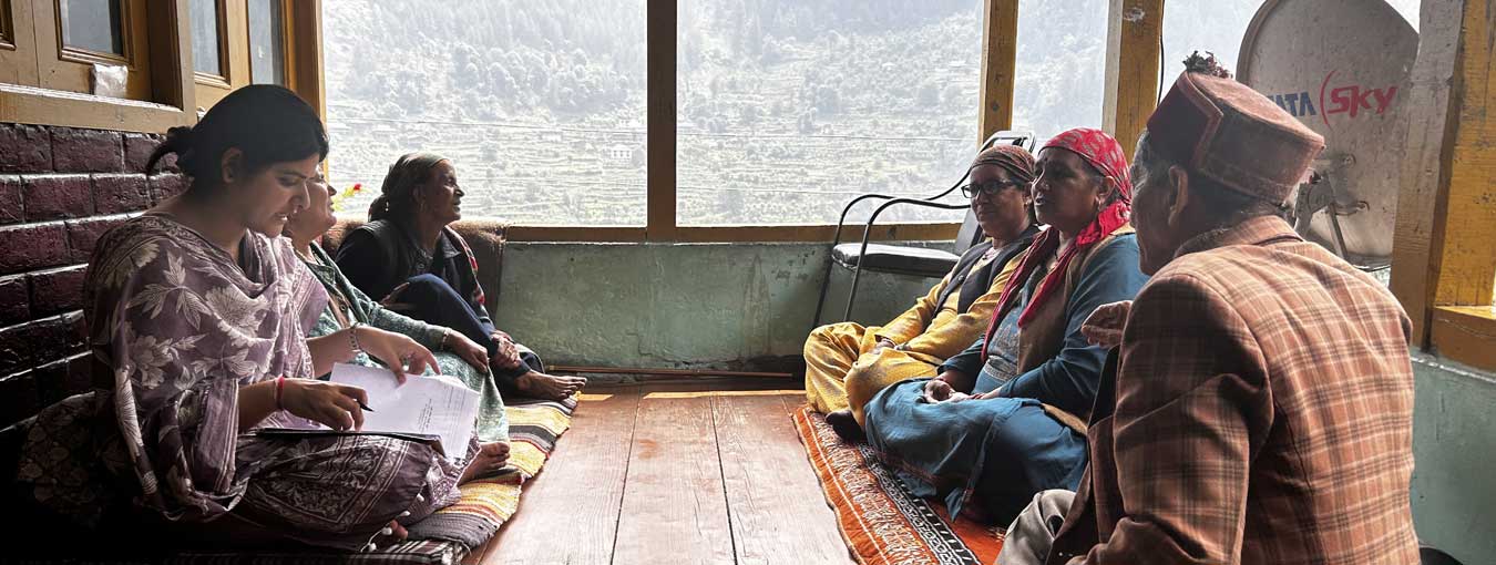 Scounting venture at village in Himachal Pradesh where farmers sharing wealth of knowledge
