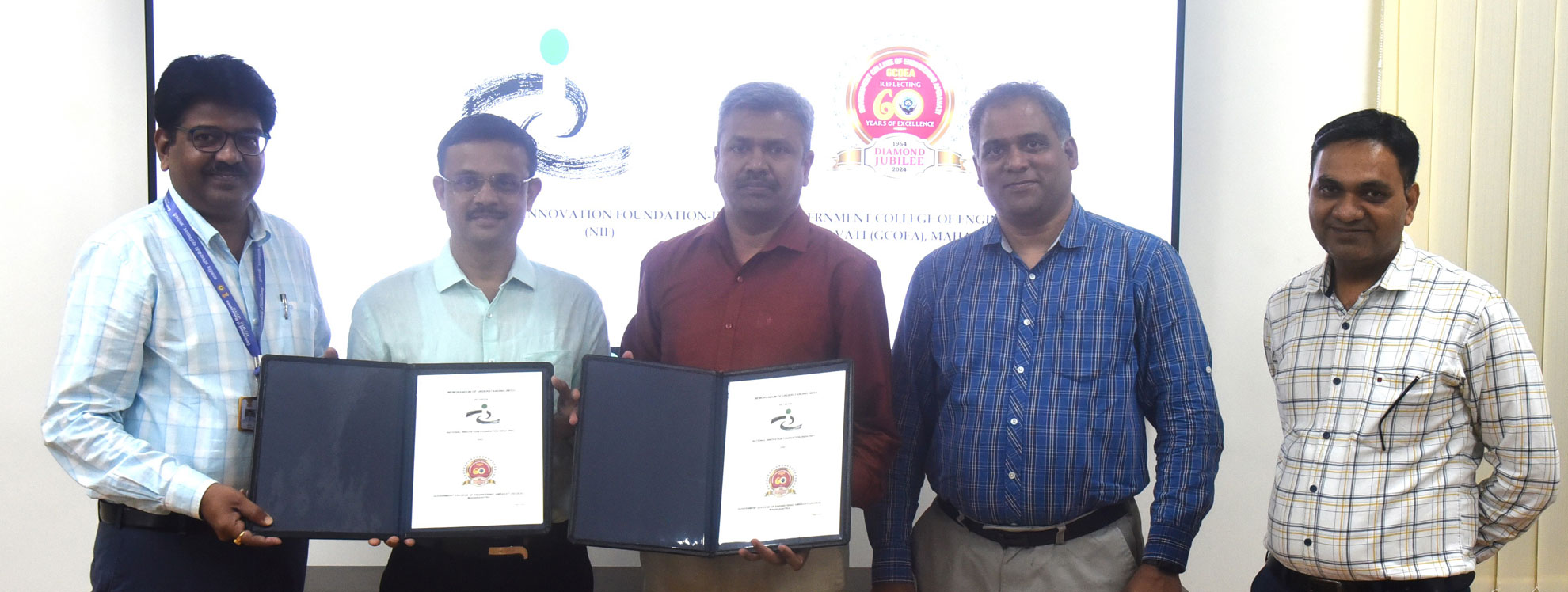 NIF-India signed a MoU with GCOEA to ignite grassroots innovation and drive societal impact through collaborative research and mentorship