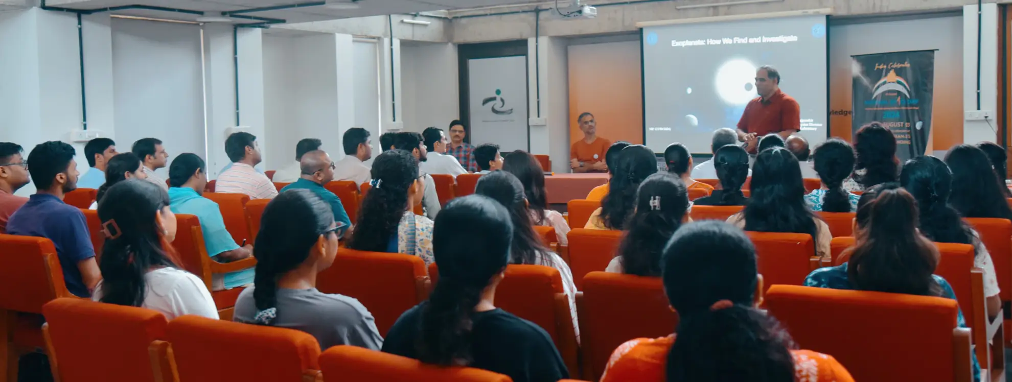 Celebrated National Space Day at NIF- India with insightful lectures from Dr. Arvind Singh Rajpurohit of PRL on exoplanets and Dr. Deepak Kumar Mishra of ISRO on India’s moon missions