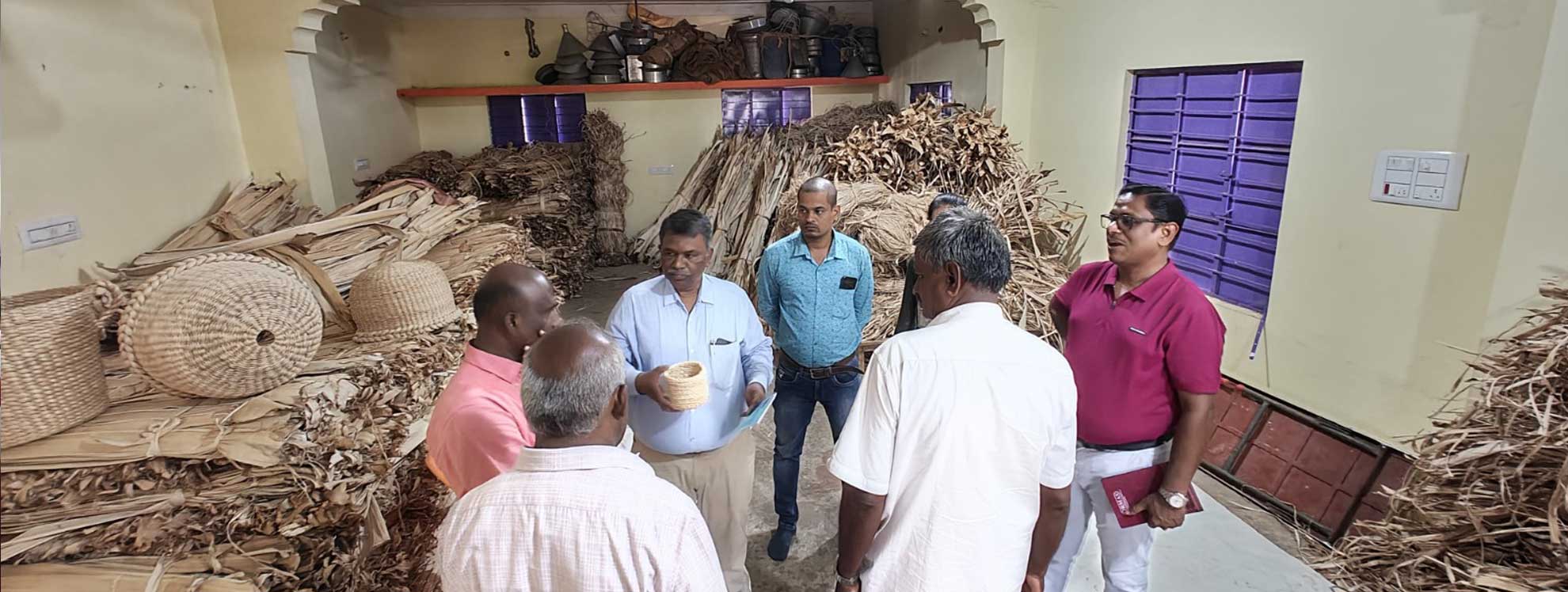 Facilitated a visit by the ORMAS team to (innovator) Shri P. M. Murugesan’s banana fibre processing facility in Madurai, TN. The aim was to understand the process and requirements for establishing a similar unit in Odisha