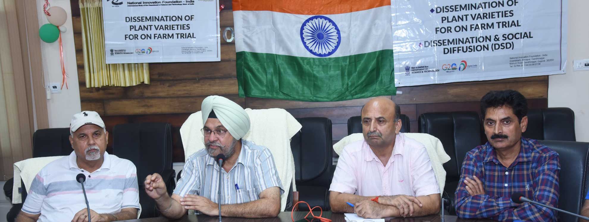 Farmers meeting  at Directorate of Agriculture Jammu to discuss DSD activities & display technological innovations & farmers' plant varieties