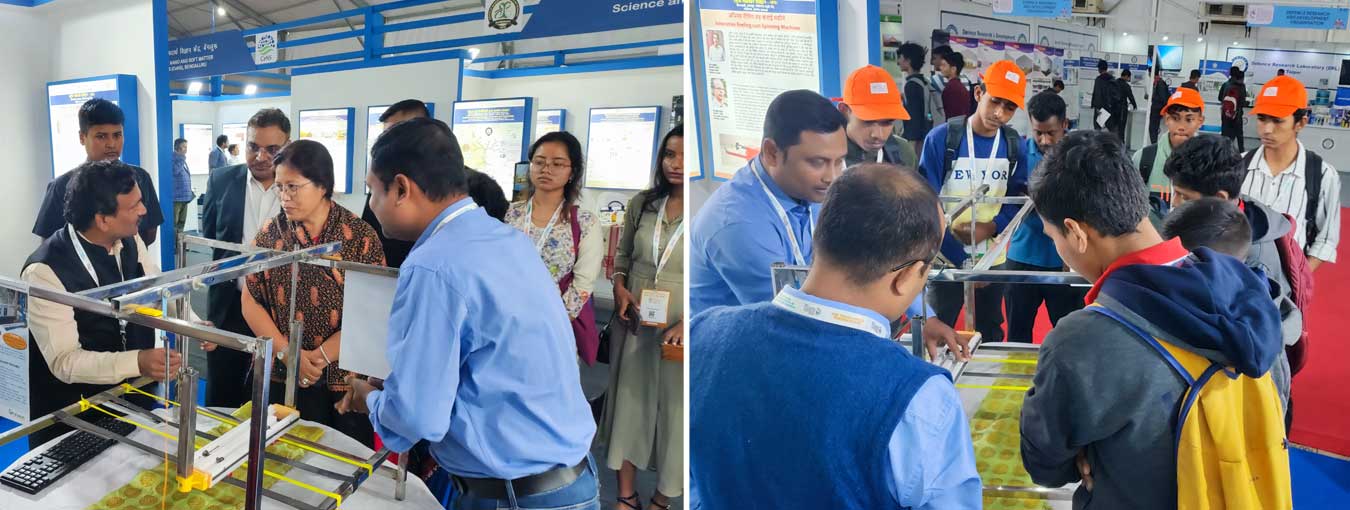 Honorable Minister Nandita Gorlosa , Minister of Power, Cooperation, Sports & Youth Welfare and Indigenous & Tribal Faith and Culture Departments, graced NIF's stall with her esteemed presence at the India International Science Festival (IISF 2024)