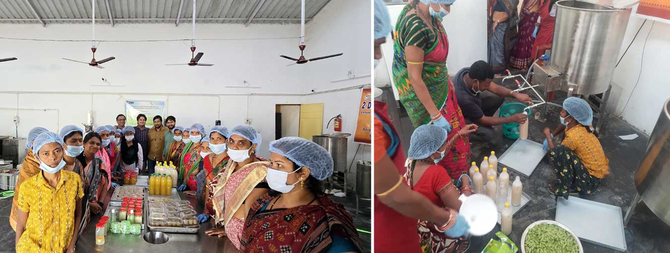 NIF-India & ORMAS, Angul held a 2-day training at Jarpada, teaching food processing with Shri Dharamveer Kamboj’s machine. Participants learned to make Amla juice, aloe vera jelly, pineapple squash & more