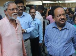 Cover Image Dr. Harsh Vardhan,Hon'ble Minister of Science & Technology,visited NIF