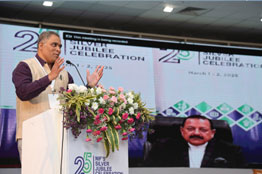 Dr. Arvind C. Ranade, Director NIF, welcoming Chief Guest, Dr. Jitendra Singh, Hon’ble Minister of Science & Technology (Independent Charge), Govt. of India.
