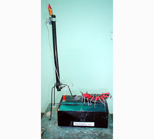 Remote operated device for firing crackers - Photo