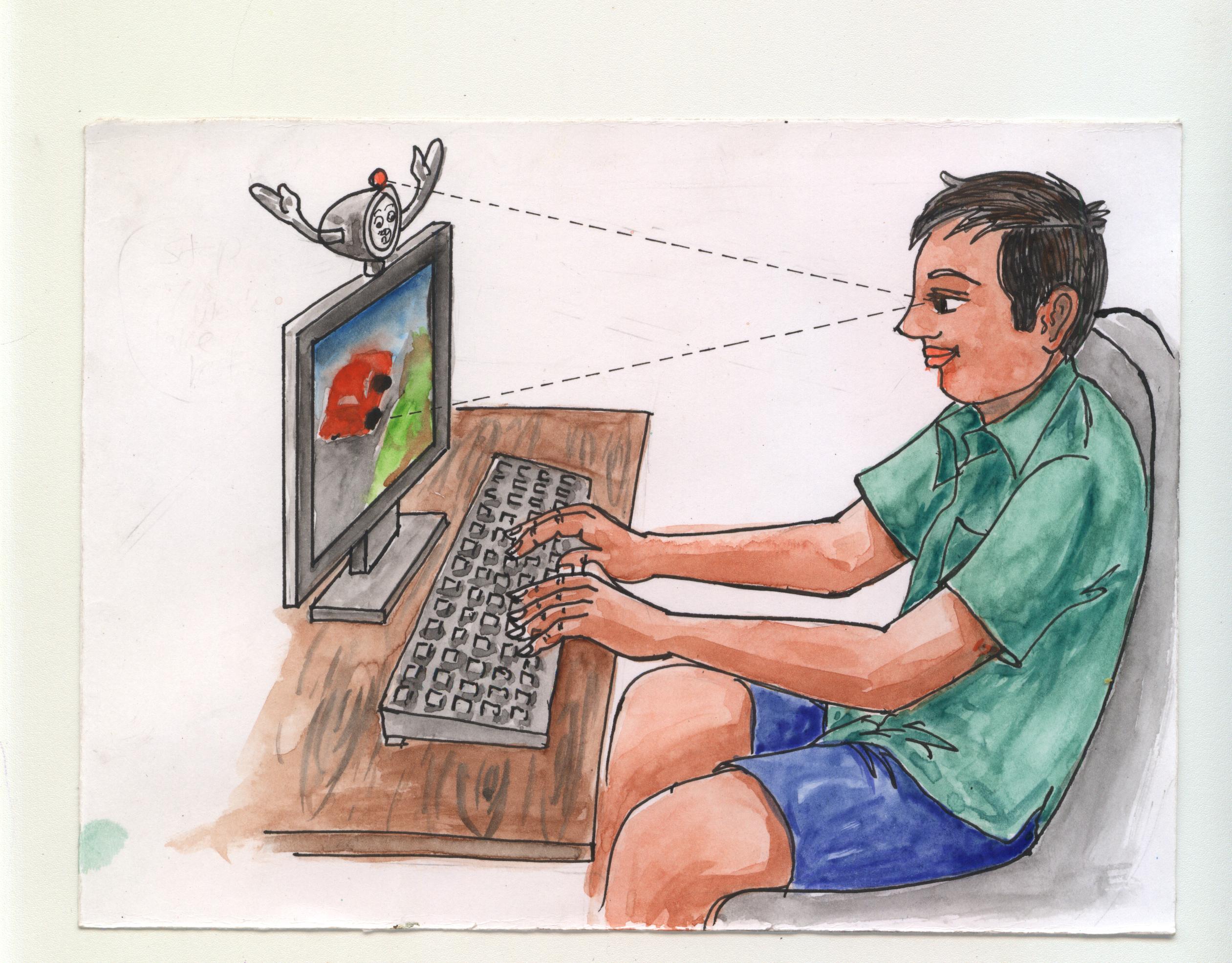 Image of System to detect Computer Vision Syndrome, Blind navigation system with terrain mapper