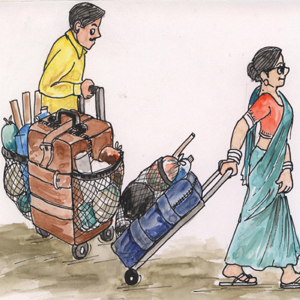 Strollers foldable luggage carrier - Photo