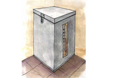 Seed container that indicates growth of germs - Photo