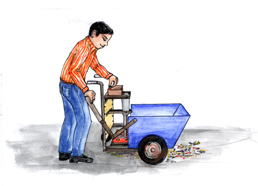 Smart device for rag picking - Photo