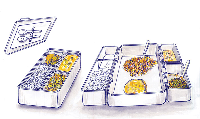 Expandable food plate - Photo