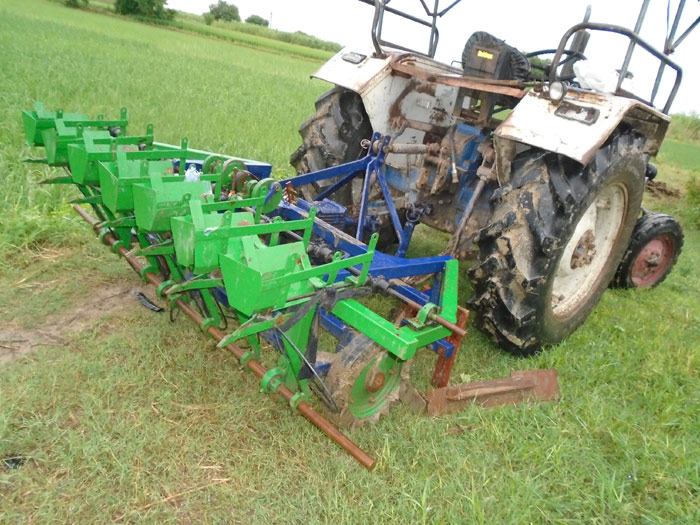 Image of Tractor Operated Paddy Transplanter