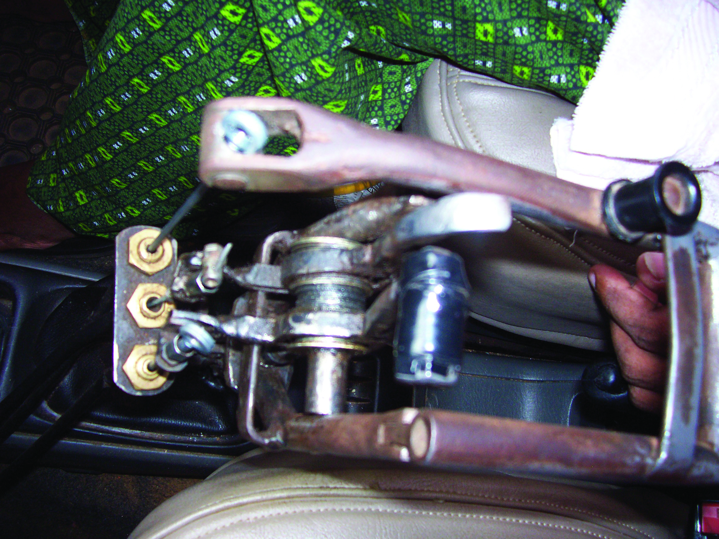 Retrofitted car for physically challenged - Photo