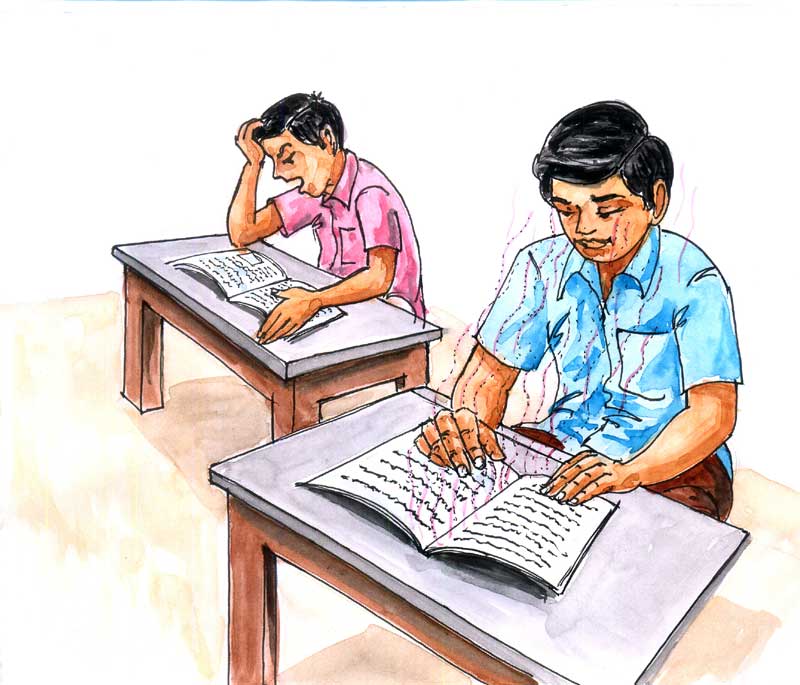 Keeping students fresh while reading - Photo