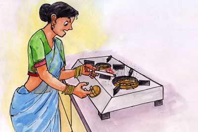 Gas lighter with gas leak alarm - Photo