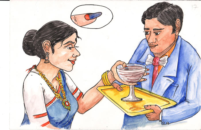 Nail polish which indicates drugs/alcohol in drinks to prevent molestation - Photo