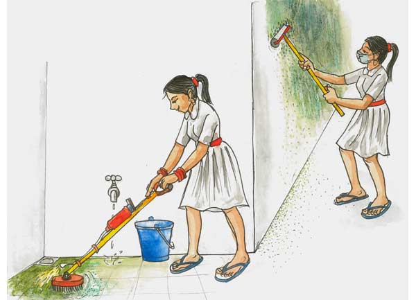 Automatic fungus/algae cleaning machine - Photo