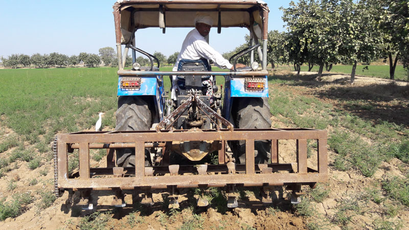 Image of Tractor mounted rotary weeder