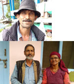 volunteer Anup Ram and Gulab Dass