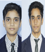 volunteer Diptanshu Malviya and Mukul Malviya