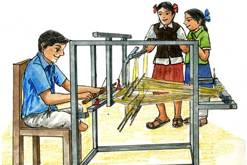 Looms for physically challenged - Photo