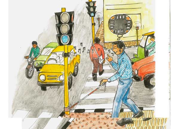 Visually challenged friendly navigation facilitation system - Photo