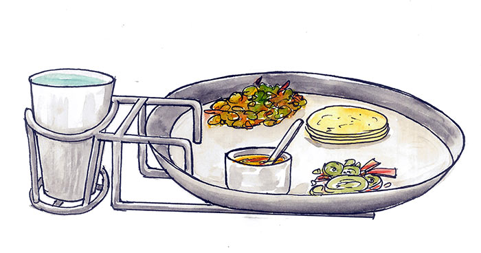 Plate with inbuilt detachable glass - Photo