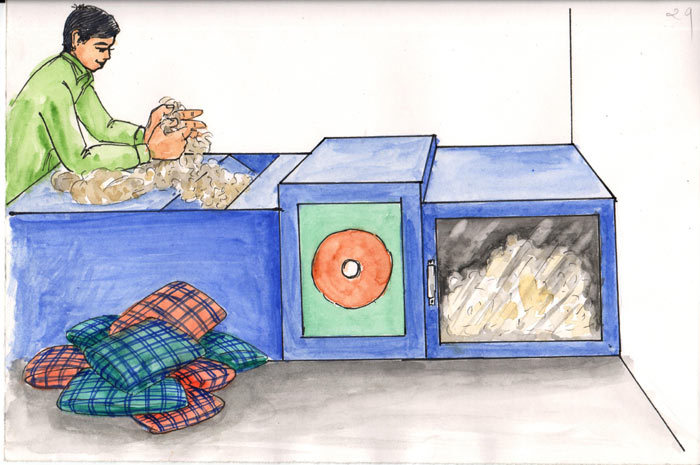 Image of Improved device for cleaning and fluffing cotton