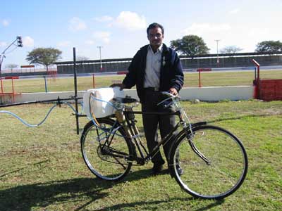Bicycle Mounted Sprayer - Photo