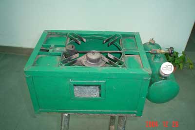 Image of Modified Stove with Kerosene Heating