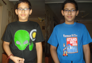 Image of T shirts with movement based animation