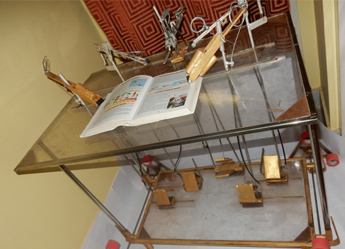 Image of Foot operated manual page turning machine