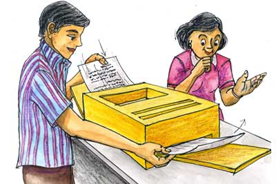 Printed paper reclaiming machine - Photo