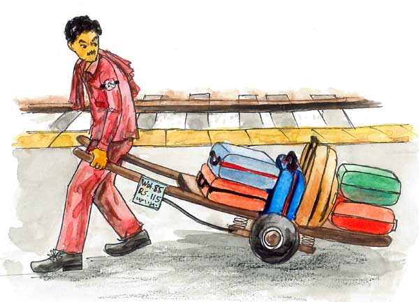 Porter payment calculating device - Photo