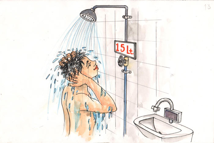 Image of Saving water through usage monitor