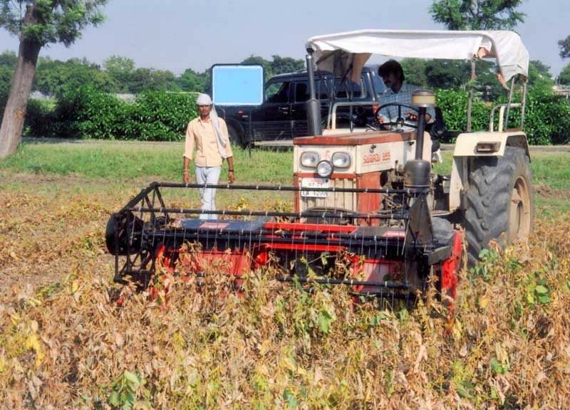 Image of Reaper Windrower with Reel