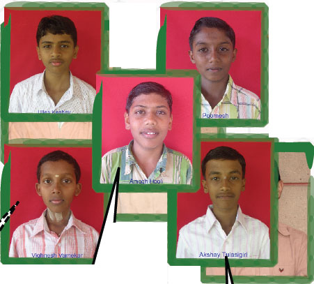 volunteer Ullas Keshav, Poornesh A.S., AmoghM Hooli, Vignesh D Nernekar, AkshayTulasigeri