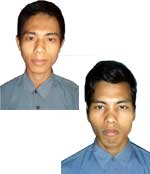 volunteer Sapir Debbarma and KlishanDebbarma