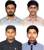 volunteer A J Surya, S Venkateswaran, K Harrish, Venuram RR 